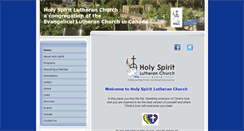 Desktop Screenshot of holyspiritlutheran.ca